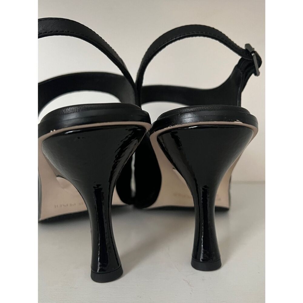 Donald Pliner Effi Leather Heels Black Suede Women’s Size 7.5 - Picture 3 of 5